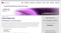 Desktop Screenshot of plasmatechnology.de