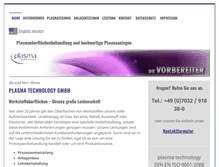 Tablet Screenshot of plasmatechnology.de